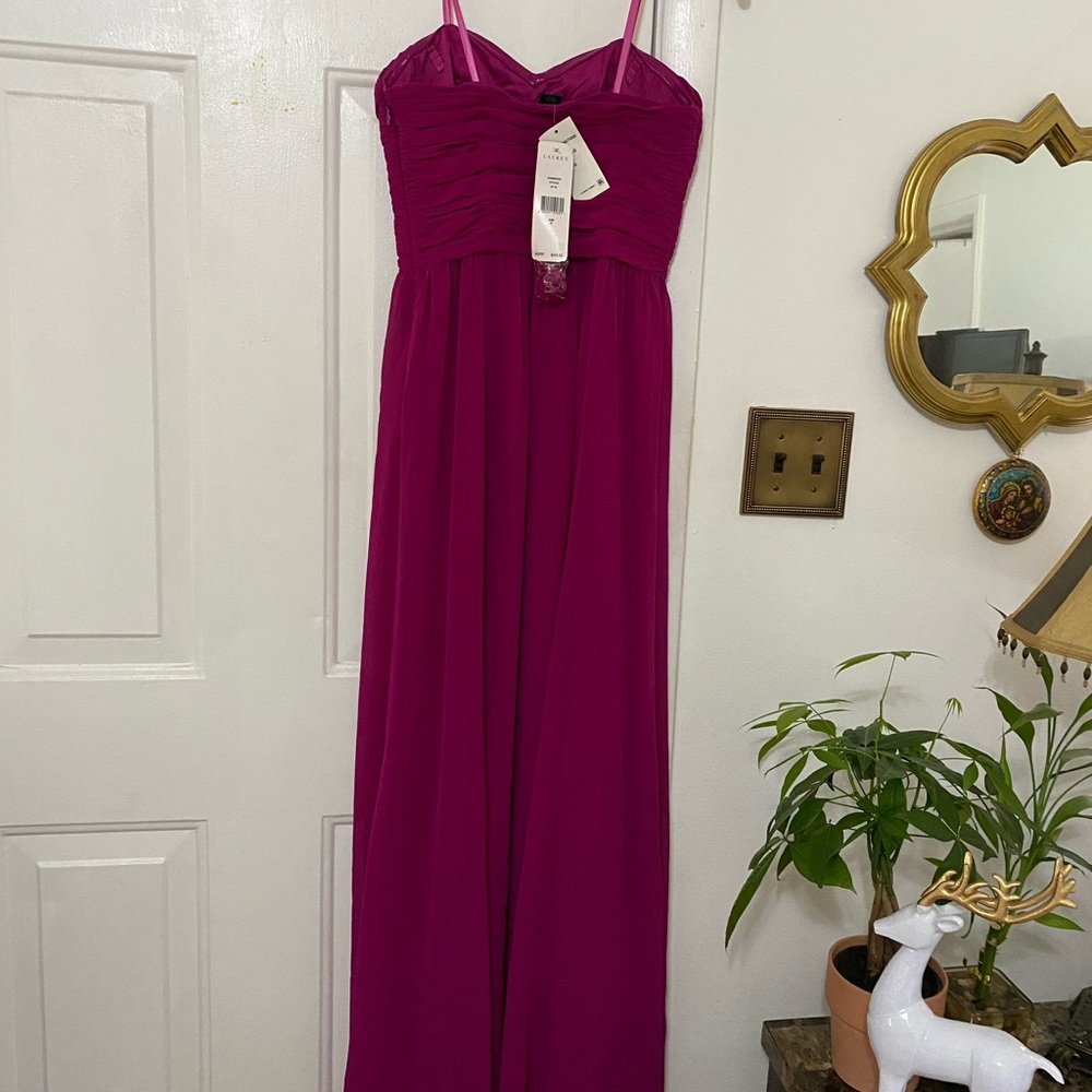 Rare Ralph Lauren Georgette Sweetheart Gown NEW - Picture 6 of 7